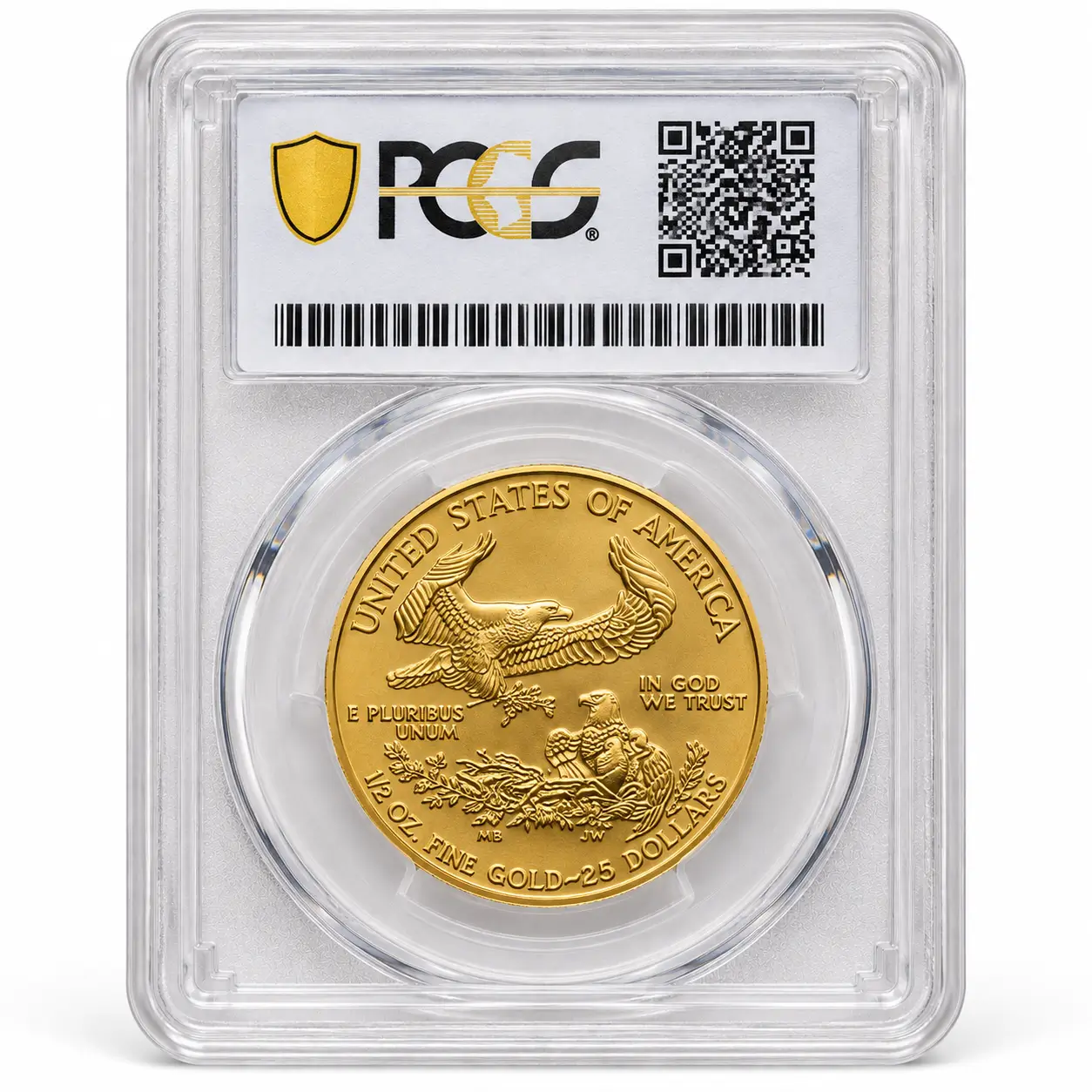1995 1/2 OZAMERICAN GOLD EAGLE PCGS MS69 - Image 2