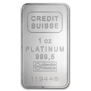 1 OZ PLATINUM BAR CERTICARD LBMA BRAND