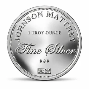 1 OZ SILVER ROUND JOHNSON MATTHEY