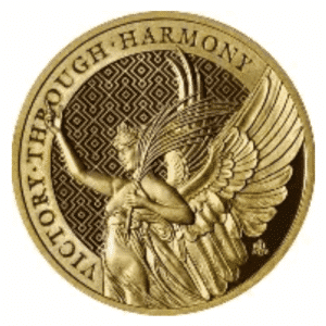 1/3 OZ GOLD SAINT HELENA QUEENS VIRTUES VICTORY
