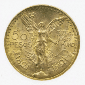 1921 MEXICO 50 PESO GOLD COIN
