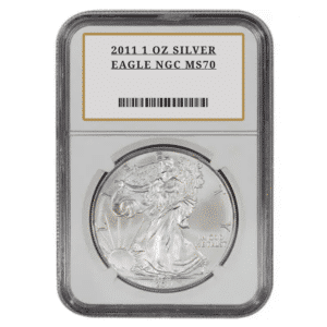 2011 1 OZ SILVER EAGLE NGC MS70