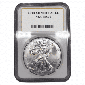 2013 SILVER EAGLE NGC MS70