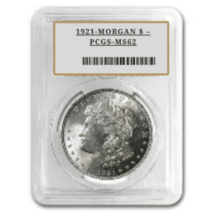 1921-MORGAN $ – PCGS-MS62
