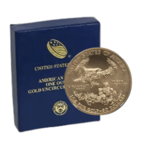 2017 W 1 OZ GOLD EAGLE BURNISHED WITH OGP