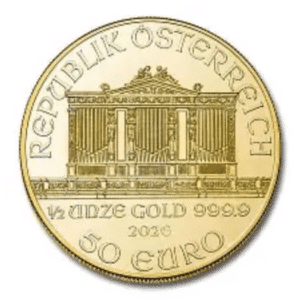 2026 1/2 OZ AUSTRIAN GOLD PHILHARMONIC