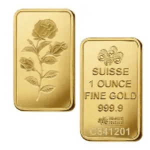 1 OZ GOLD BAR PAMP ROSA