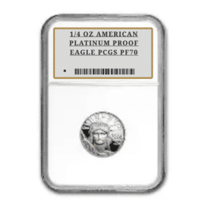 1/4 OZ AMERICAN PLATINUM PROOF EAGLE PCGS PF70