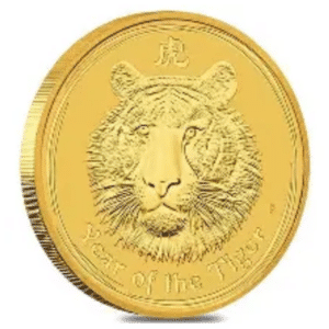 2010 2 OZ PERTH MINT GOLD TIGER
