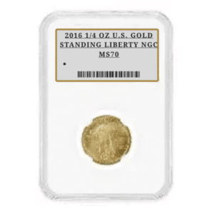 2016 1/4 OZ U.S. GOLD STANDING LIBERTY NGC MS70