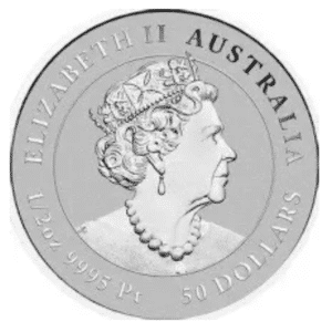 1/2 OZ AUSTRALIAN PLATINUM WHITE BELLIED SEA EAGLE