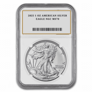 2025 1 OZ AMERICAN SILVER EAGLE NGC MS70