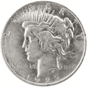 1927 D $1 U.S. Silver Peace XF