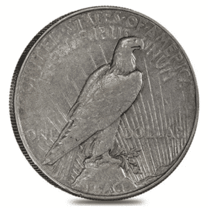 1935 $1 U.S. SILVER PEACE XF