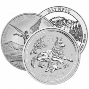 5 OZ SILVER SOVEREIGN MINT COINS MISC TYPE